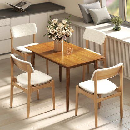 47" x 30" Dining Table, Farmhouse Dining Room Table with Pine Wood Frame, Space Saving Kitchen Table, Brown Dining Tables at Gallery Canada