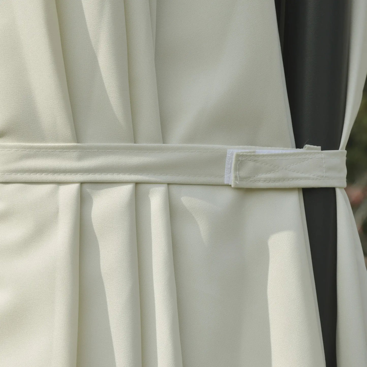 Outdoor Cantilever Umbrella, Twin Canopy Sunshade, Lift, Beige Cantilever Umbrellas at Gallery Canada