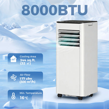 8000 BTU Portable AC, Dehumidifier, Fan, WiFi Voice Remote, 344 Sq. ft Air Conditioner at Gallery Canada
