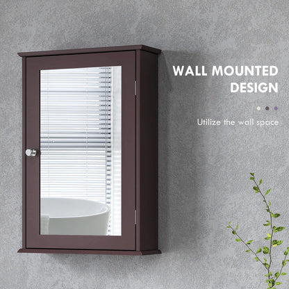 Bathroom Mirror Cabinet, Wall Mounted Medicine Cabinet, Dark Brown Mirror Medicine Cabinets at Gallery Canada