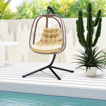 Outdoor Swing Cushion, Tufted Patio Cushion, Beige Patio Chair Cushions at Gallery Canada