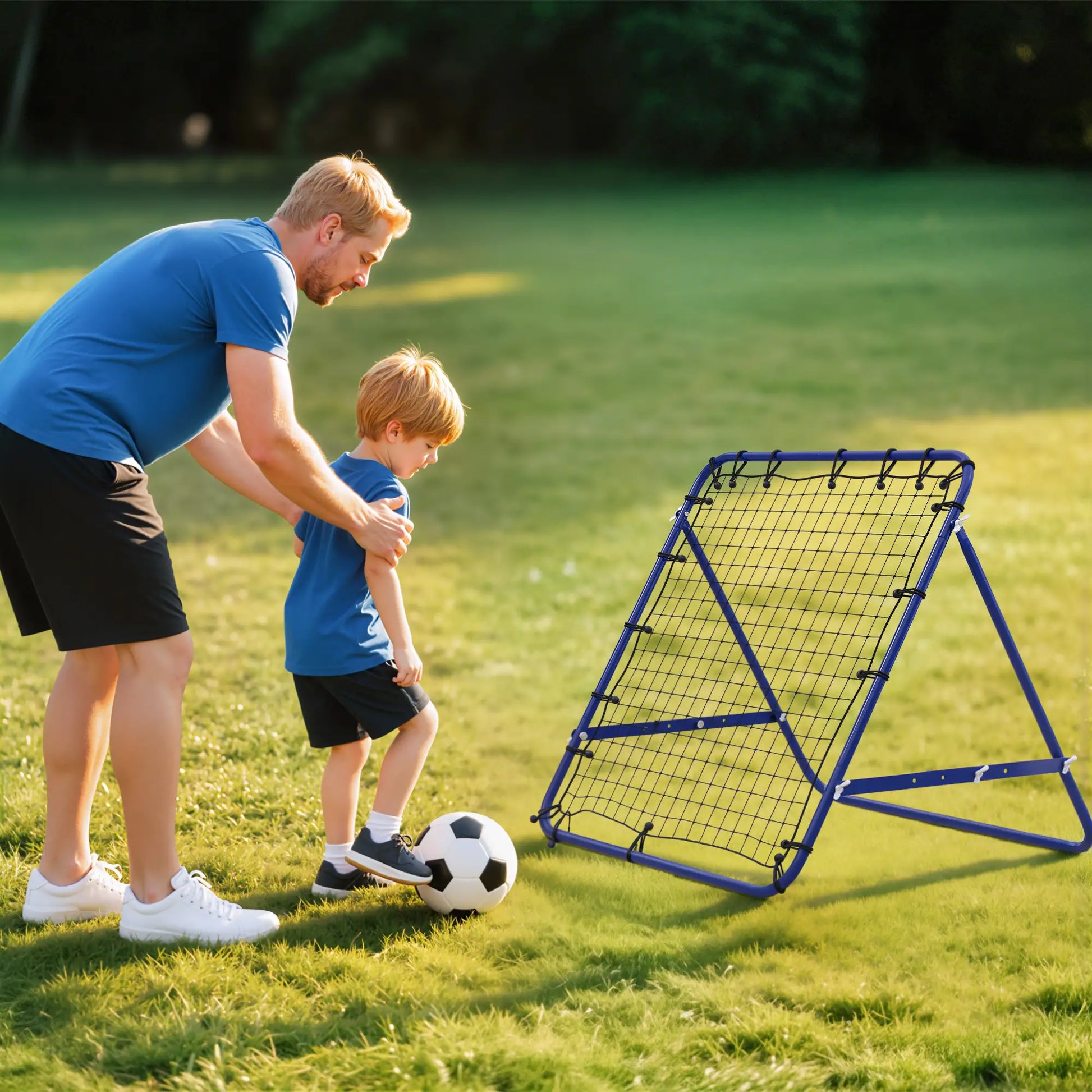 Volleyball Rebounder Net, Football Training Aid, Kickback Target, Blue Soccer at Gallery Canada