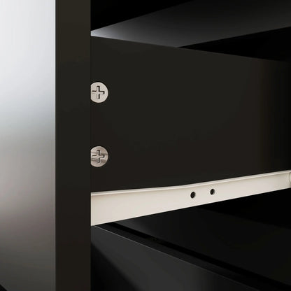 4 Drawer Chest, Freestanding Storage Unit, Black Storage Cabinets at Gallery Canada