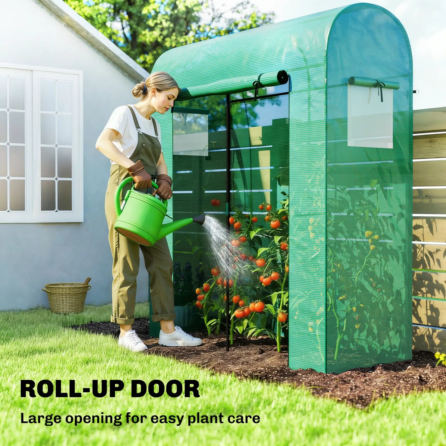 Mini Greenhouse, Portable Garden, 6' x 2' x 6.6', Green Portable Greenhouses at Gallery Canada