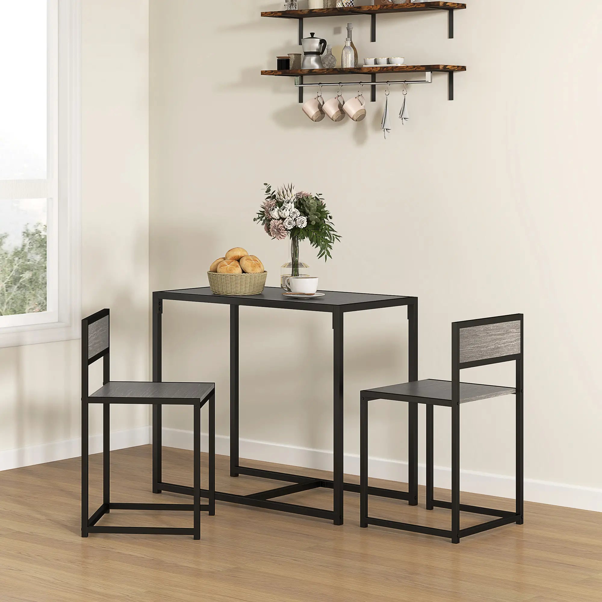 Industrial Dining Set For 2, Kitchen Table With Chairs Dining Table Sets at Gallery Canada