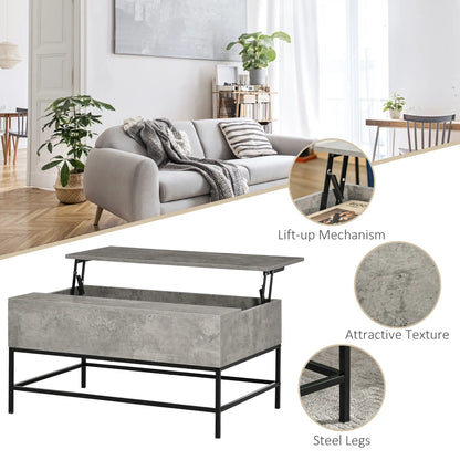 Lift Top Coffee Table, Hidden Storage, Living Room, Grey Coffee Tables at Gallery Canada