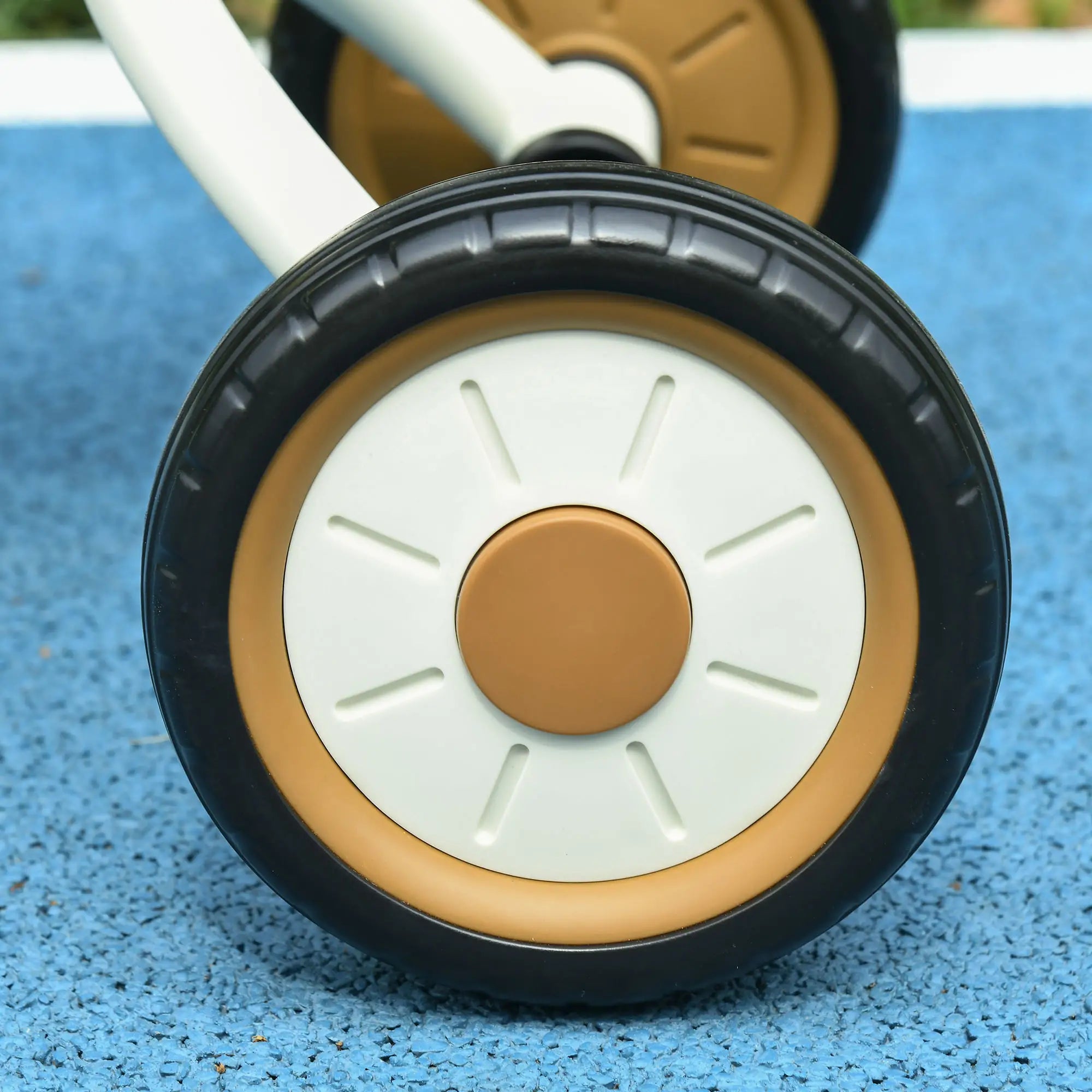 Toddler Tricycle for 2-5 Year Olds, Adjustable Seat, Basket, Bell, White Tricycles for Kids at Gallery Canada