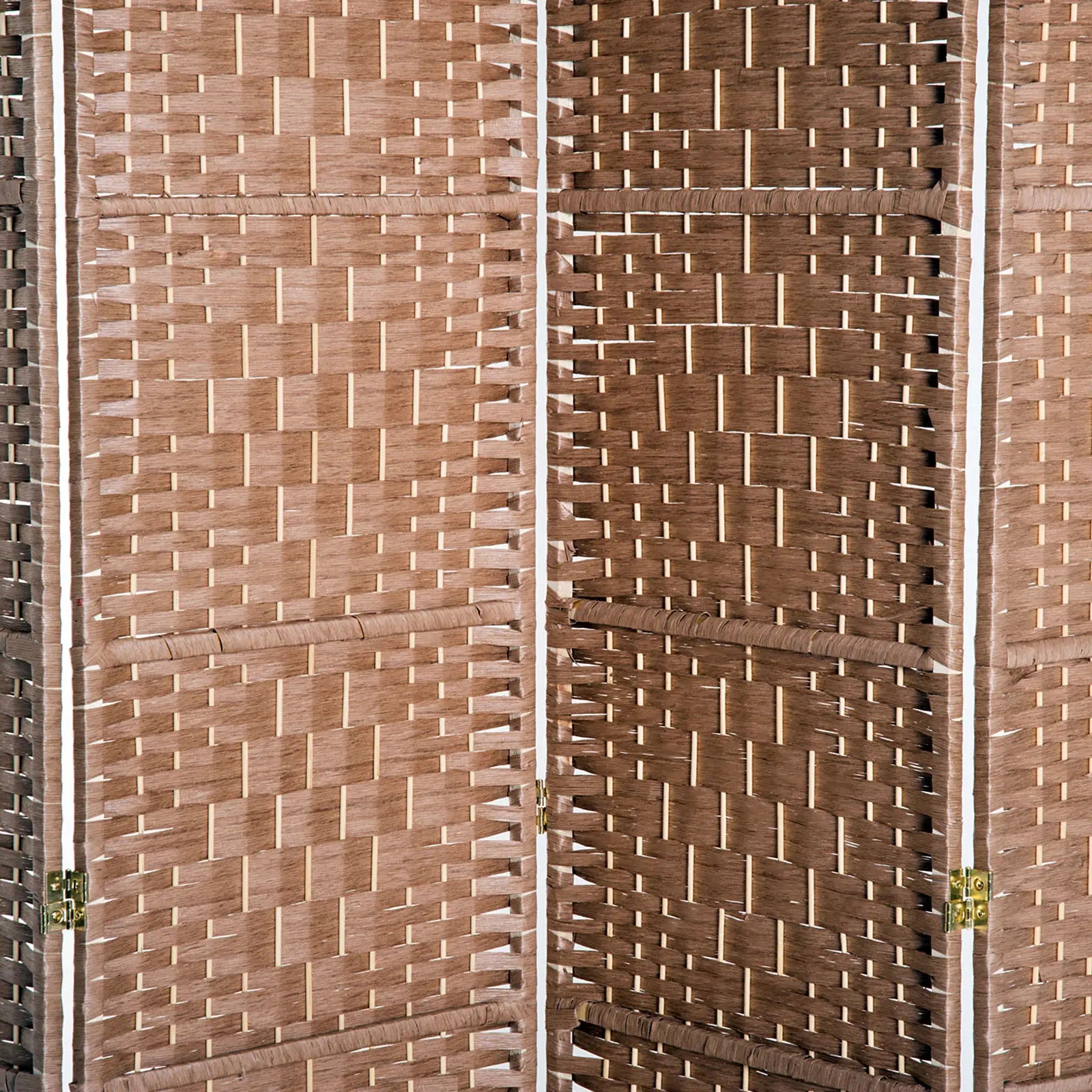 6ft Folding Room Divider, 4 Panel Wooden Frame, Natural Room Dividers at Gallery Canada