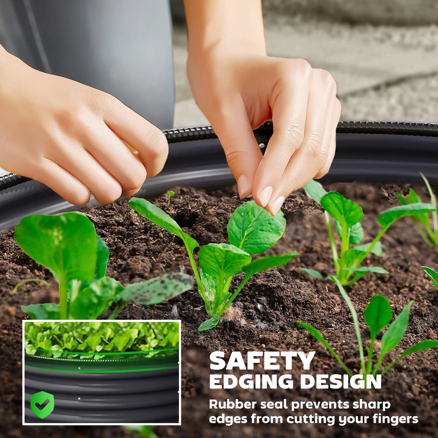 Set of 2 Raised Garden Beds, Metal Planter Box, Dark Grey Galvanized Planter Boxes at Gallery Canada