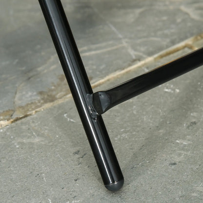 18" Round Folding Coffee Table, Tempered Glass Top, Portable for Patio, Balcony Patio Side Tables at Gallery Canada