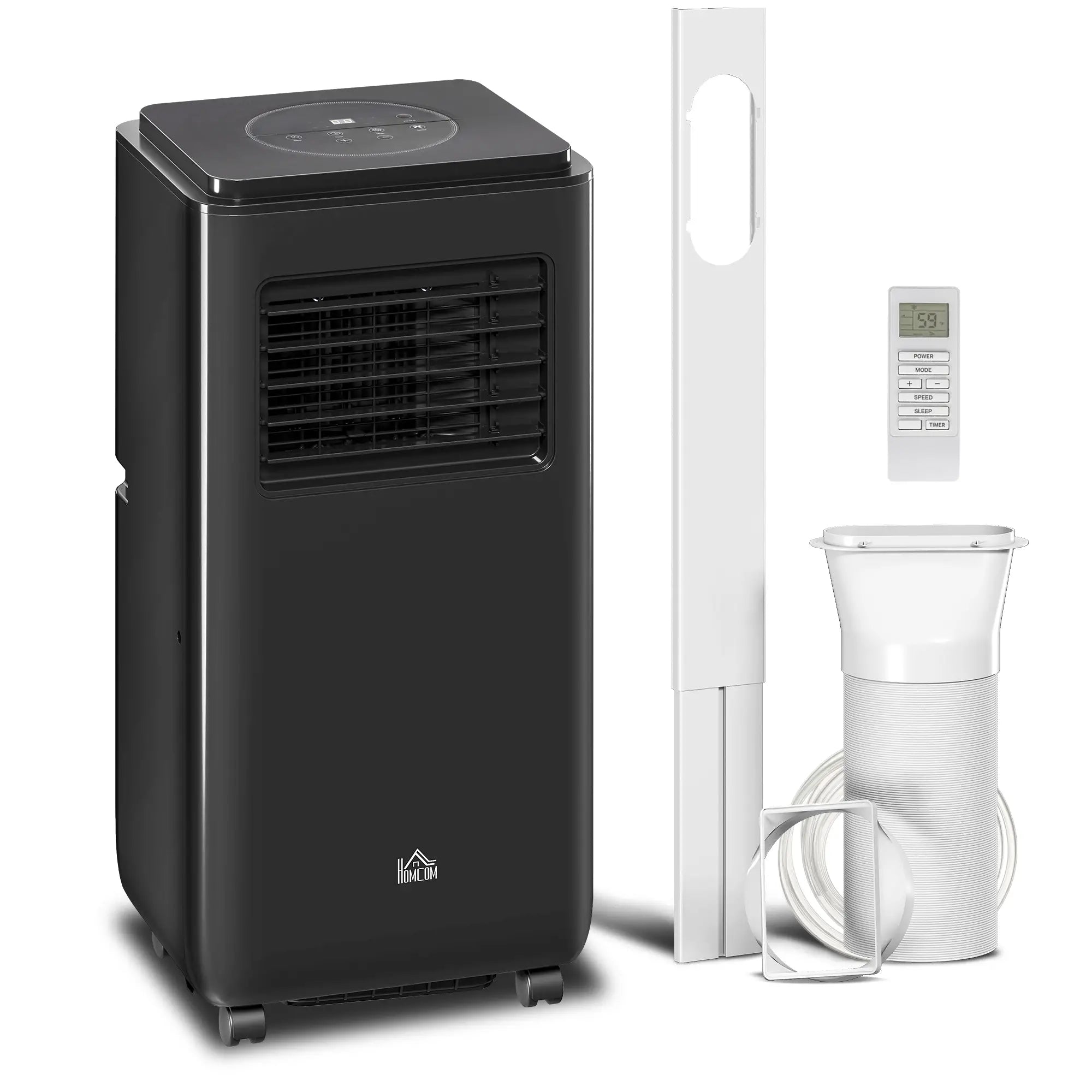 8,000 BTU Mobile Air Conditioner, 345 Sq. Ft., Dehumidifier Fan, Black Air Conditioner at Gallery Canada