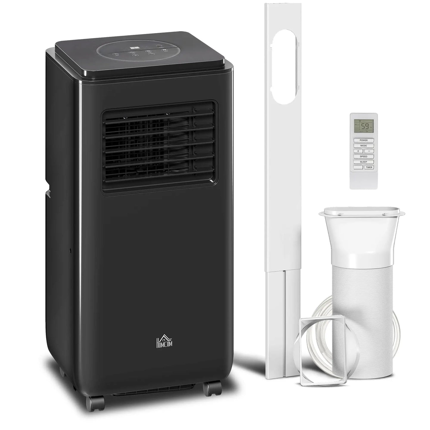 8,000 BTU Mobile Air Conditioner, 345 Sq. Ft., Dehumidifier Fan, Black Air Conditioner at Gallery Canada