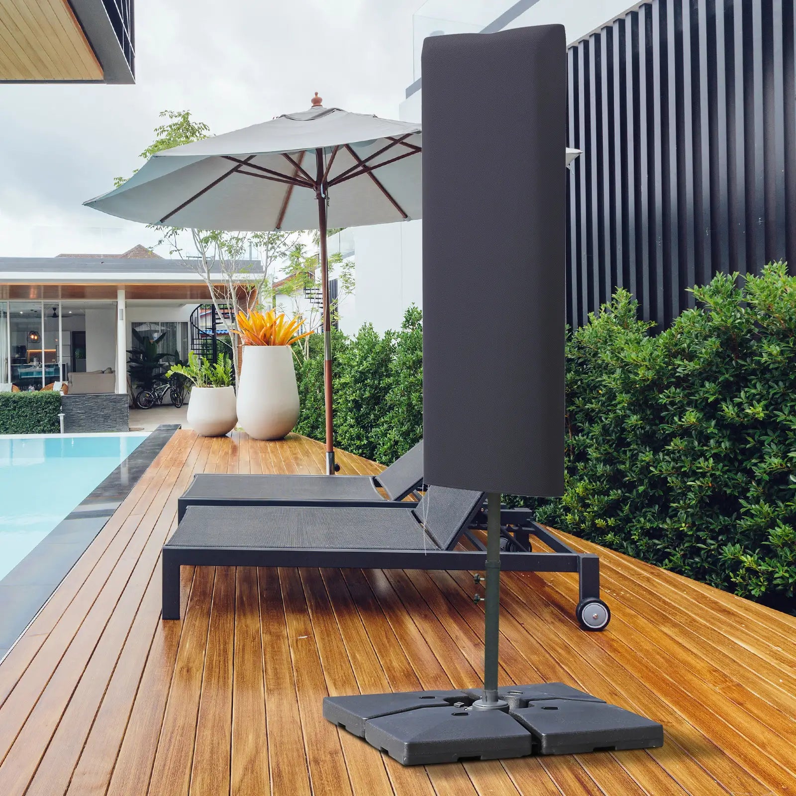 Garden Parasol Cover, Outdoor Cantilever Umbrella Cover, Dark Grey Umbrella Covers at Gallery Canada