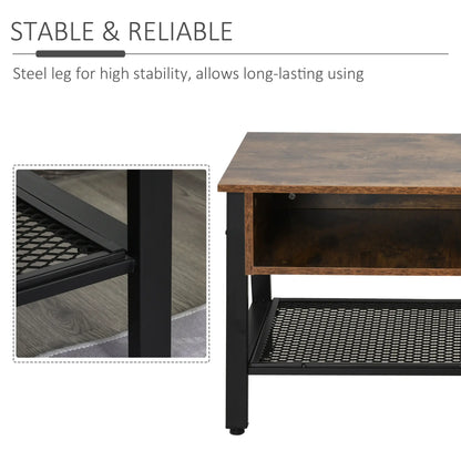 Industrial TV Stand, Console for 45'' Flat Screen, Rustic Brown TV Stands at Gallery Canada