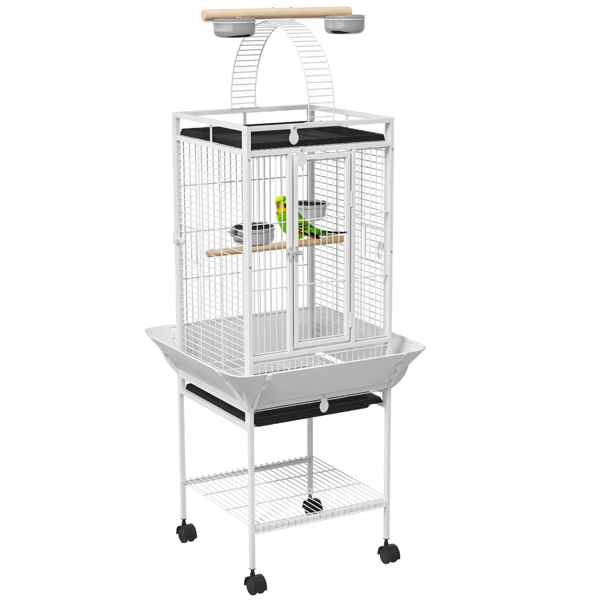 61.5 Inch Bird Cage for Parakeet, Cockatiel, Stand, Pull Out Tray, Play Top Bird Cages at Gallery Canada