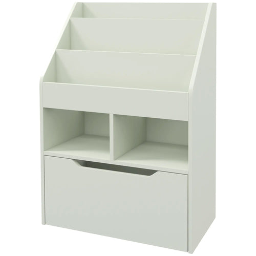 Kids Bookcase with Storage Drawer, for Classroom, Bedroom, Green