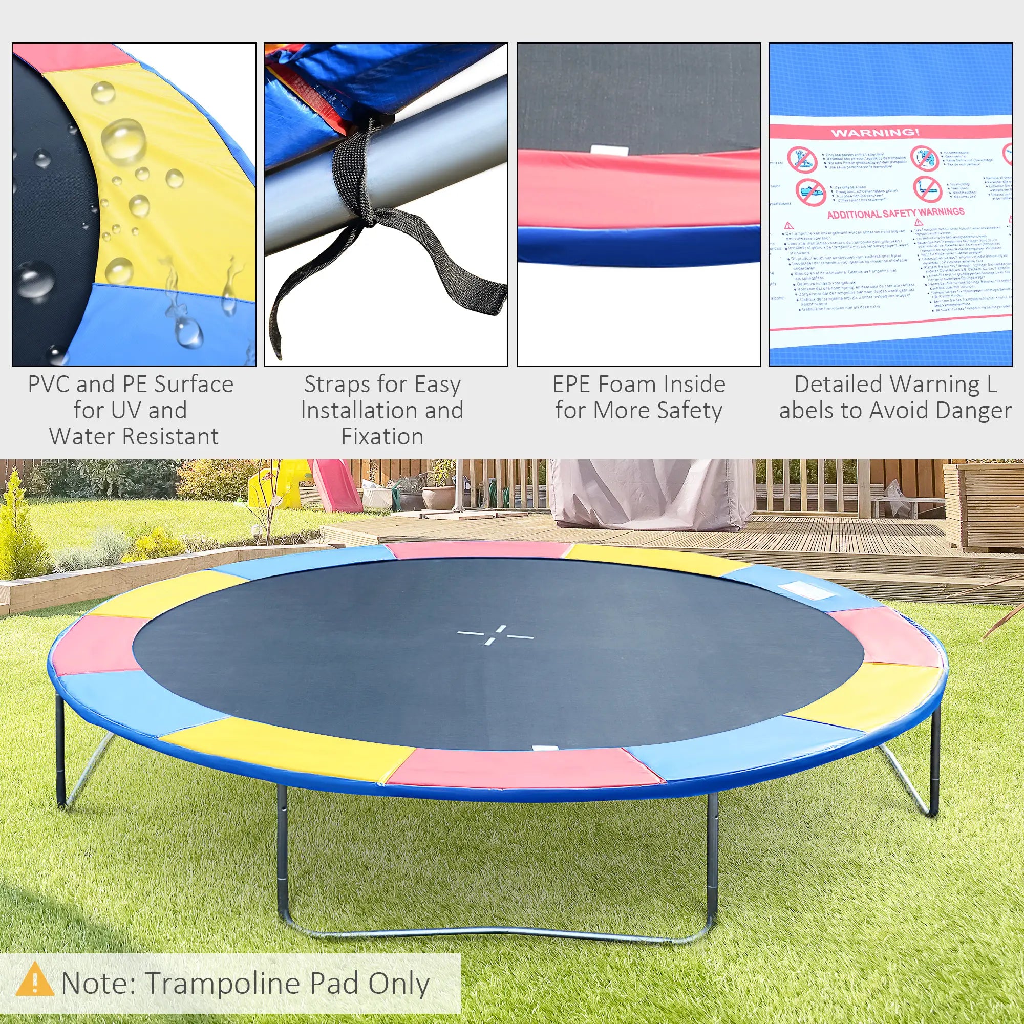14FT Trampoline Pad, ⌀168
