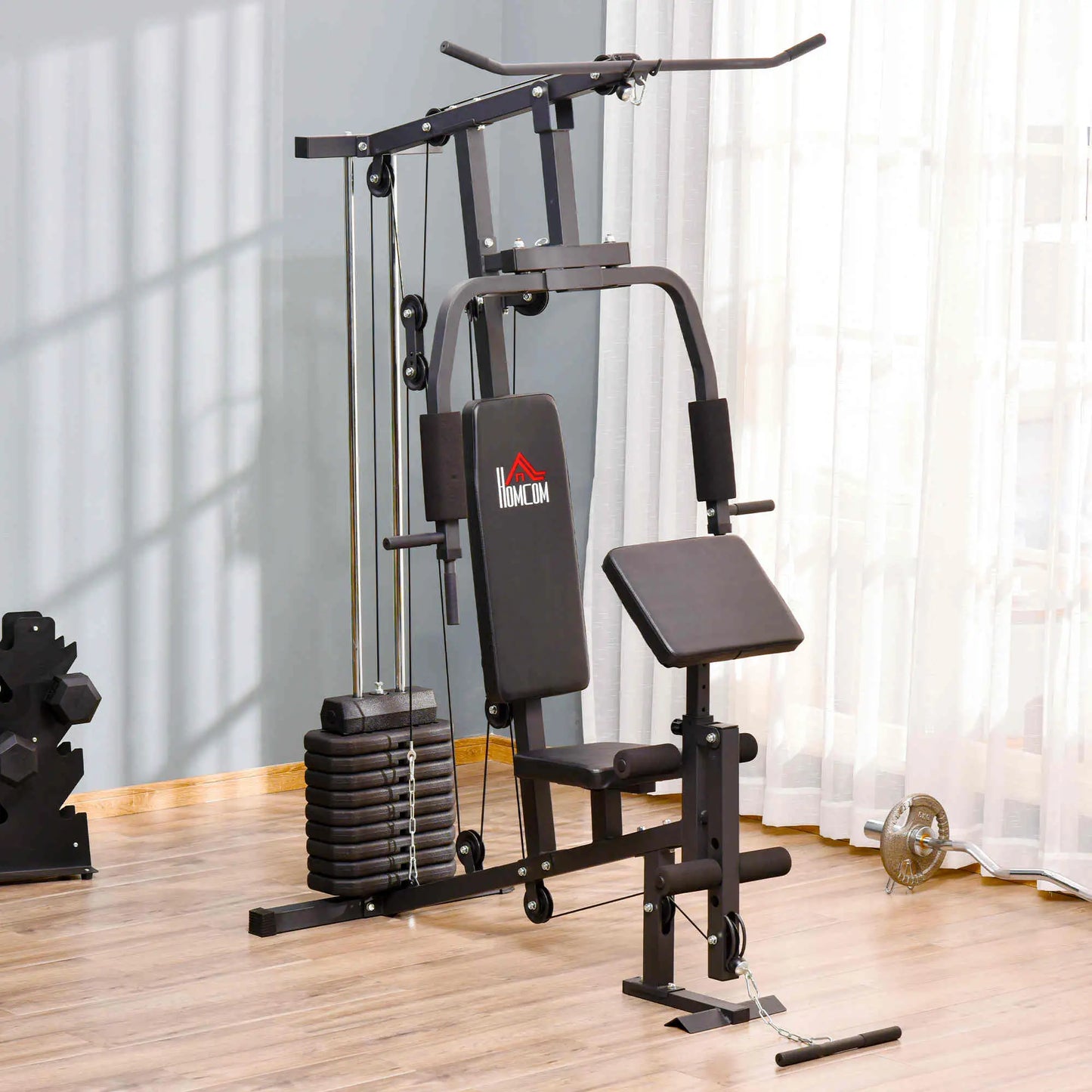 Multifunction Home Gym, Power Exercise Machine, Weight Training, Black Power Towers at Gallery Canada