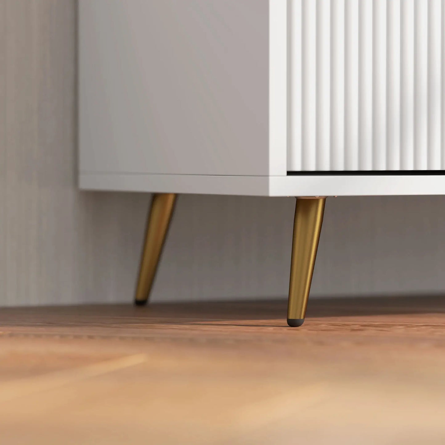 TV Stand for 55 Inch TV, Modern Cabinet with 2 Shelves, 2 Cabinets, White TV Stands at Gallery Canada