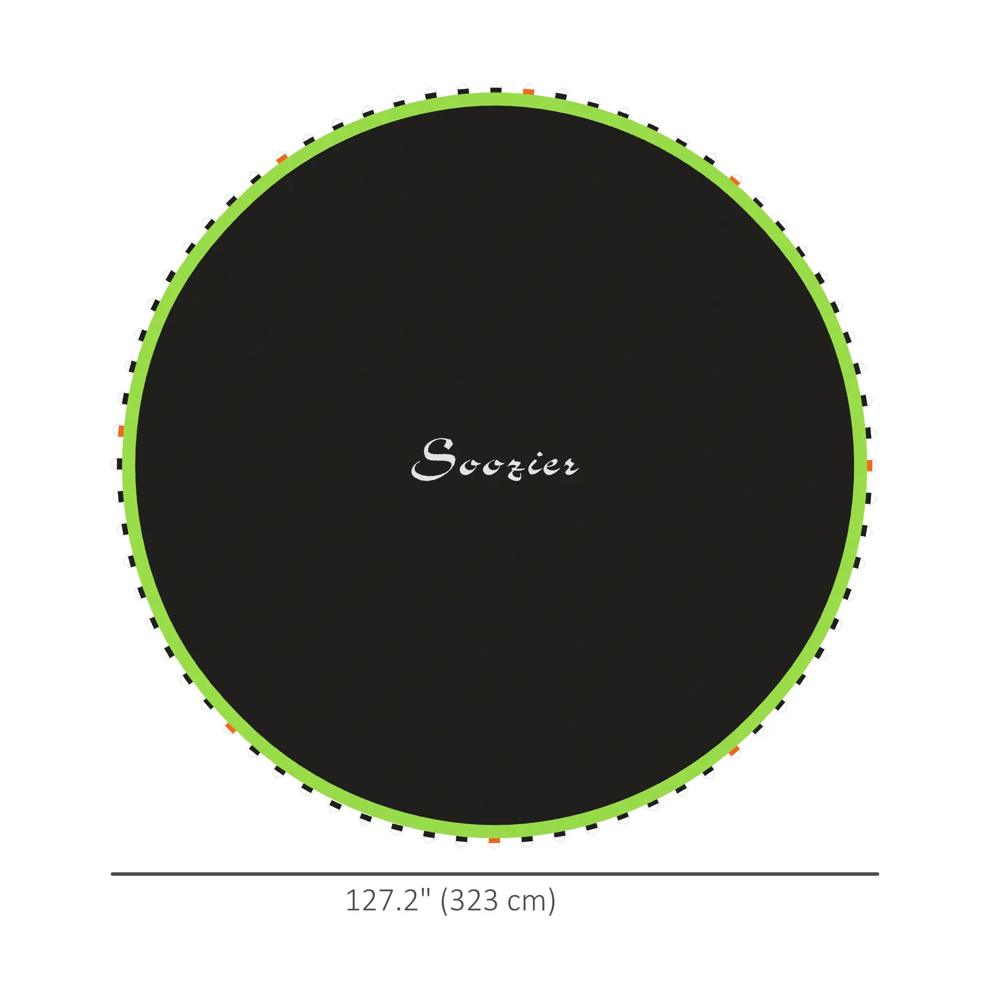 Trampoline Mat Replacement, 12ft, with Spring Pull Tool, 72 V-Hooks, Green Trampolines at Gallery Canada