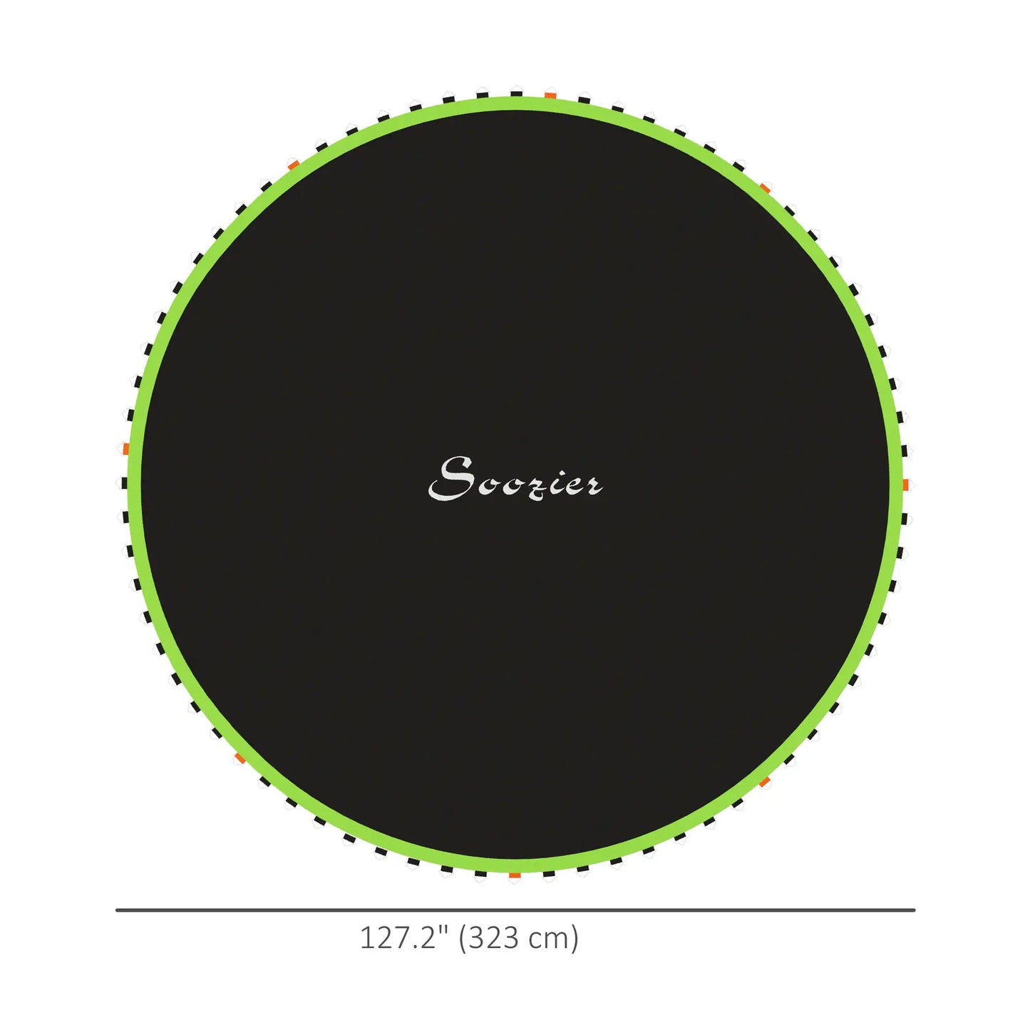 Trampoline Mat Replacement, 12ft, with Spring Pull Tool, 72 V-Hooks, Green Trampolines at Gallery Canada