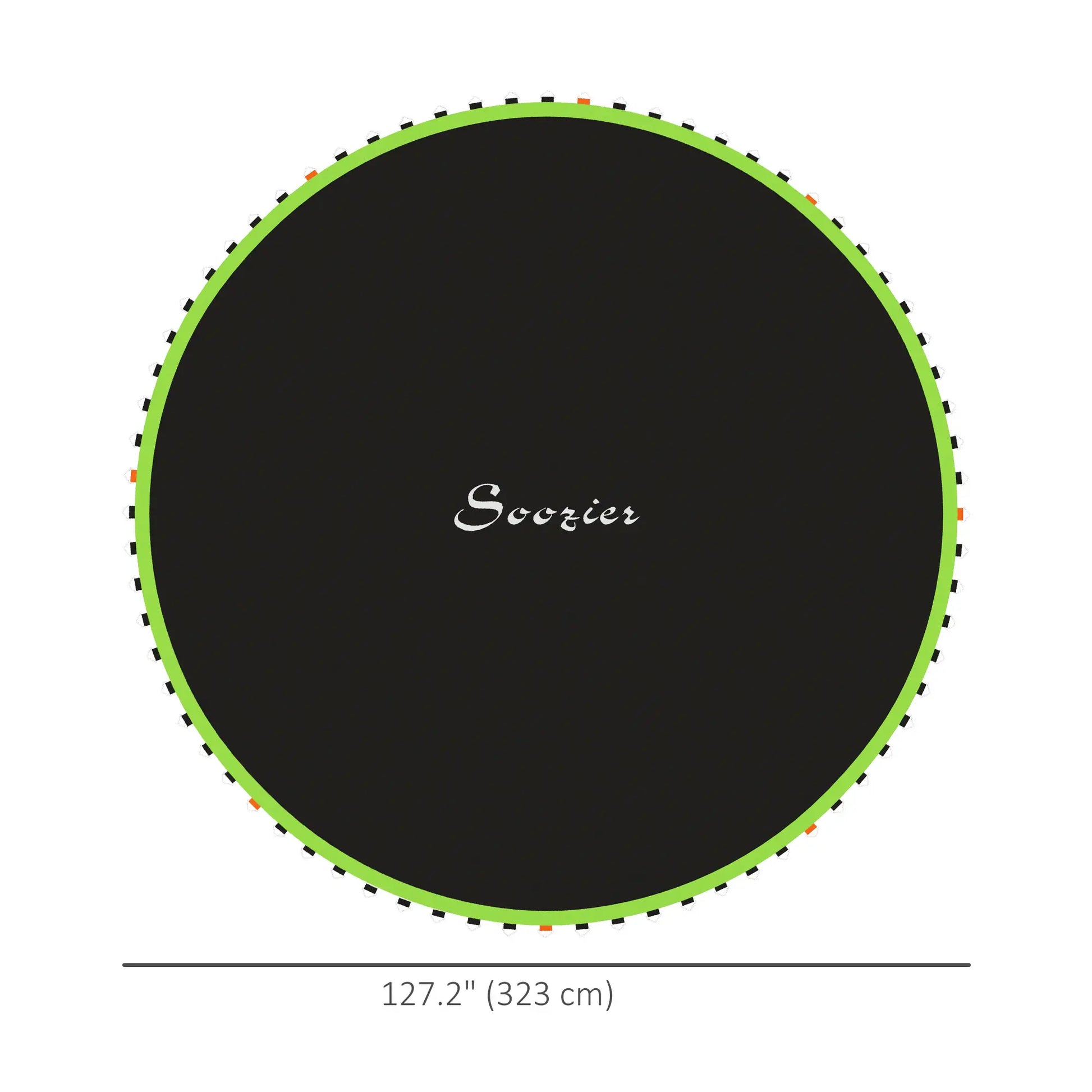 Trampoline Mat Replacement, 12ft, with Spring Pull Tool, 72 V-Hooks, Green Trampolines at Gallery Canada