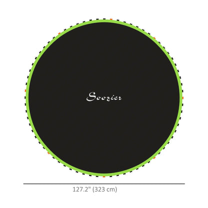 Trampoline Mat Replacement, 12ft, with Spring Pull Tool, 72 V-Hooks, Green Trampolines at Gallery Canada