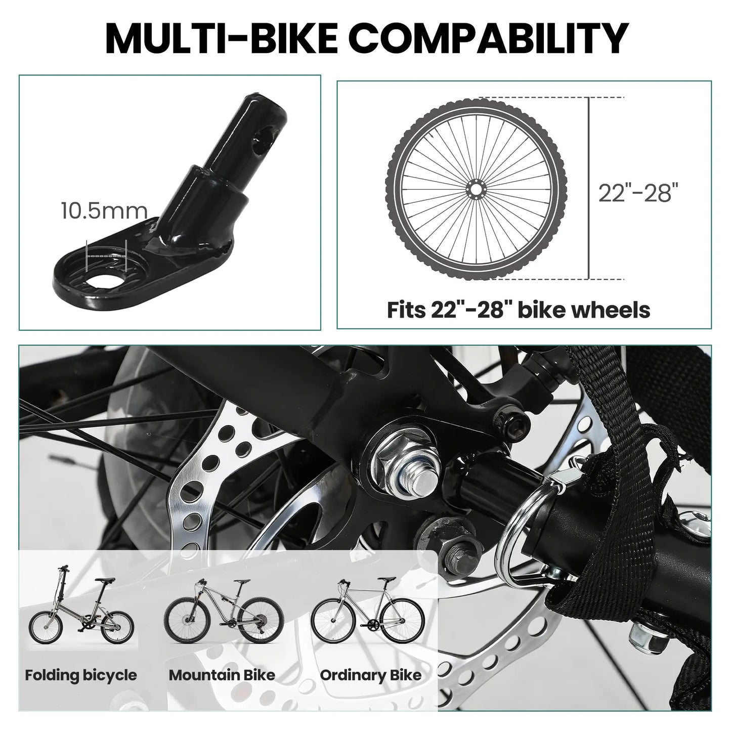 Bike Cargo Trailer, 16" Pneumatic Wheels, Red Flag, Red Bike Cargo Trailers at Gallery Canada