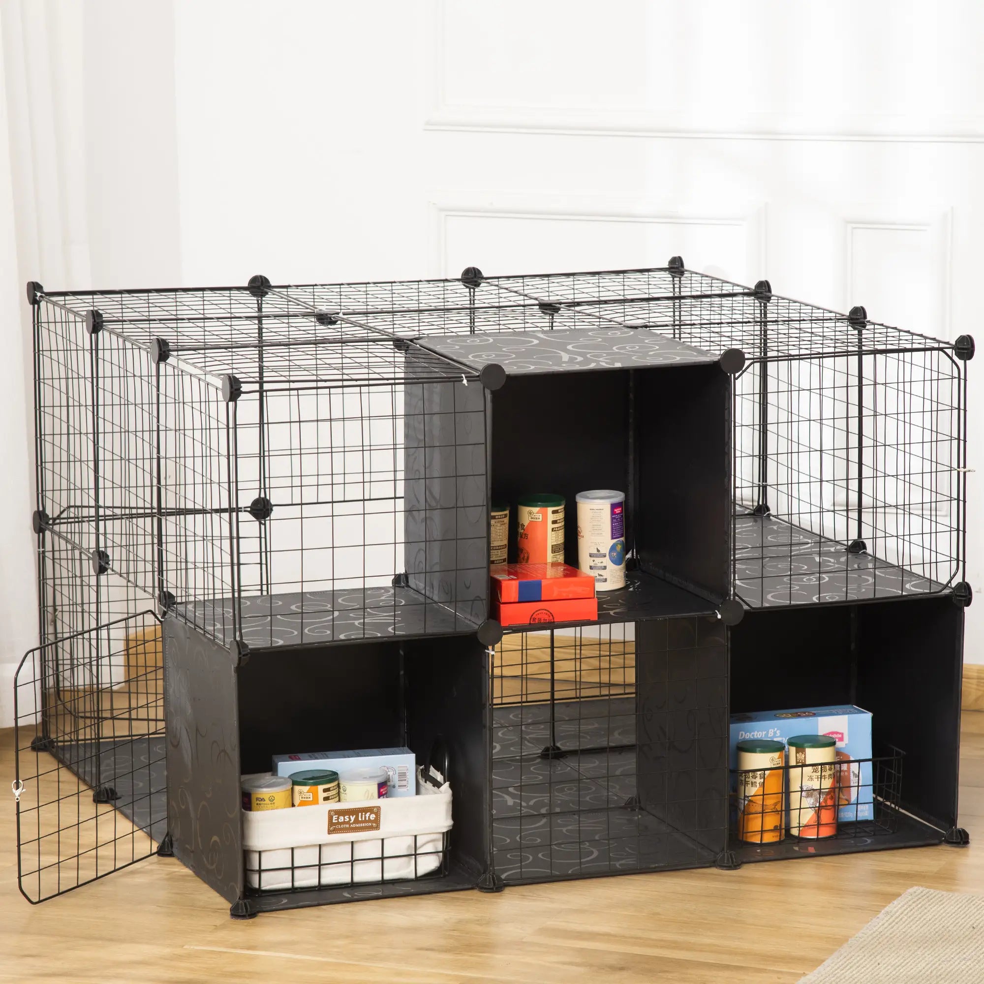56 Panels Pet Playpen, Small Animal Cage for Rabbit Houses & Habitats at Gallery Canada