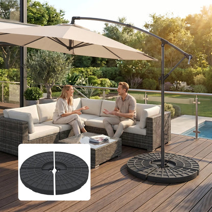 Set Of 4 Umbrella Base Weights, Outdoor Parasol Holder, Portable Umbrella Bases at Gallery Canada