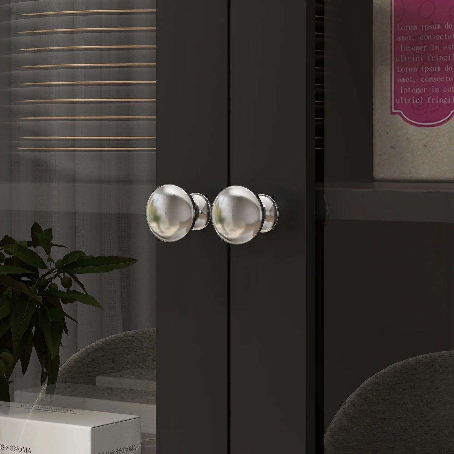 61" Kitchen Pantry Cabinet, Freestanding Farmhouse, Black Kitchen Pantry Cabinets at Gallery Canada