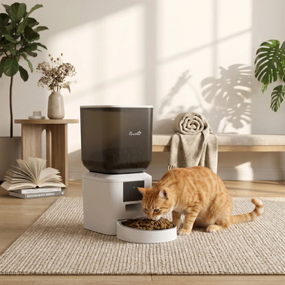 Distributeur automatique de nourriture pour chat intelligent 8L, contrôle via application WiFi