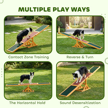 Wood Pet Seesaw Platform, Dog Agility Training Equipment, Weather Resistant Dog Agility Training Equipment at Gallery Canada