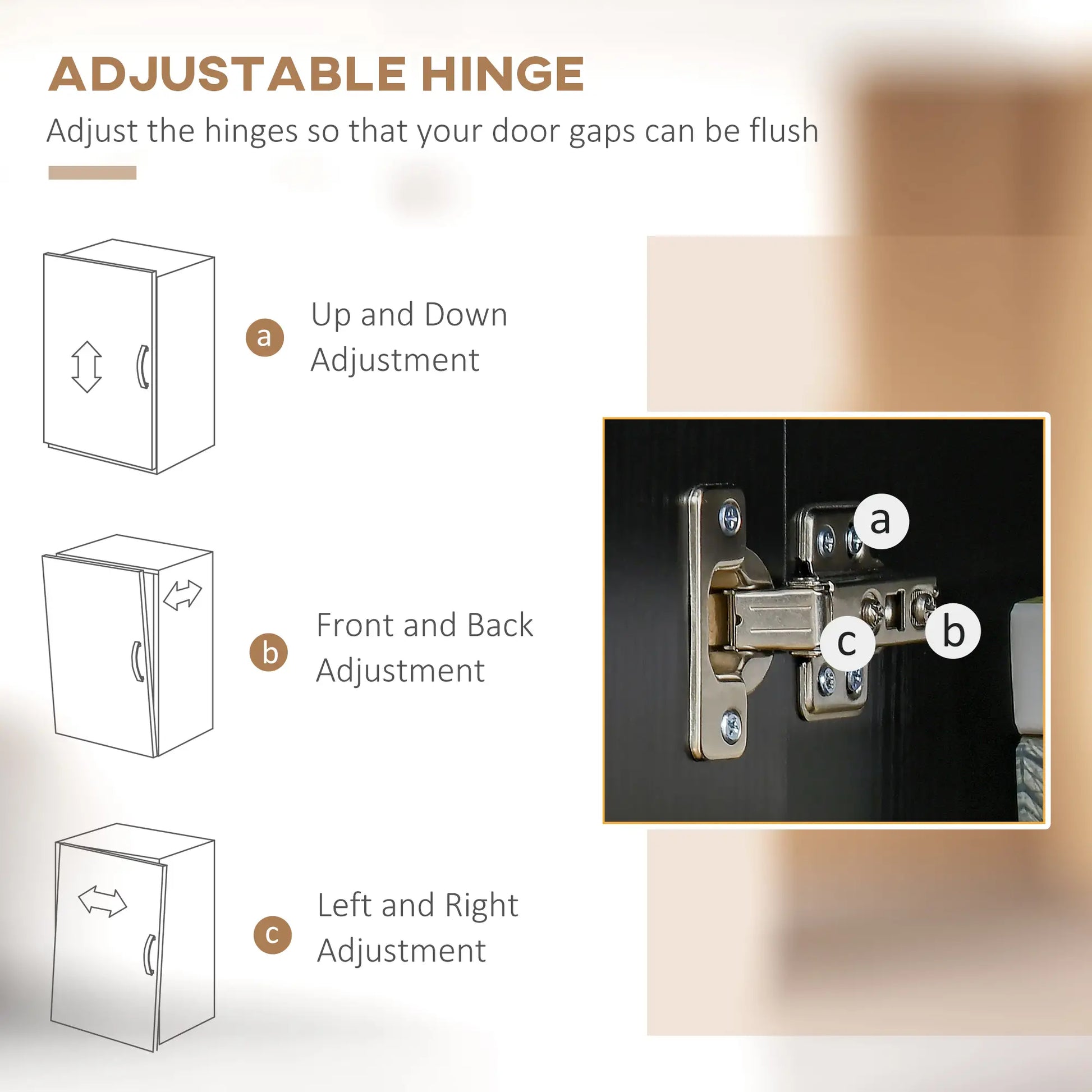 Modern Kitchen Buffet with Hutch, Wooden Storage Cupboard, Black Kitchen Pantry Cabinets at Gallery Canada