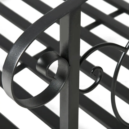 6FT Steel Garden Bridge, Safety Siderails, Arc Landscaping, Black Garden Bridges at Gallery Canada