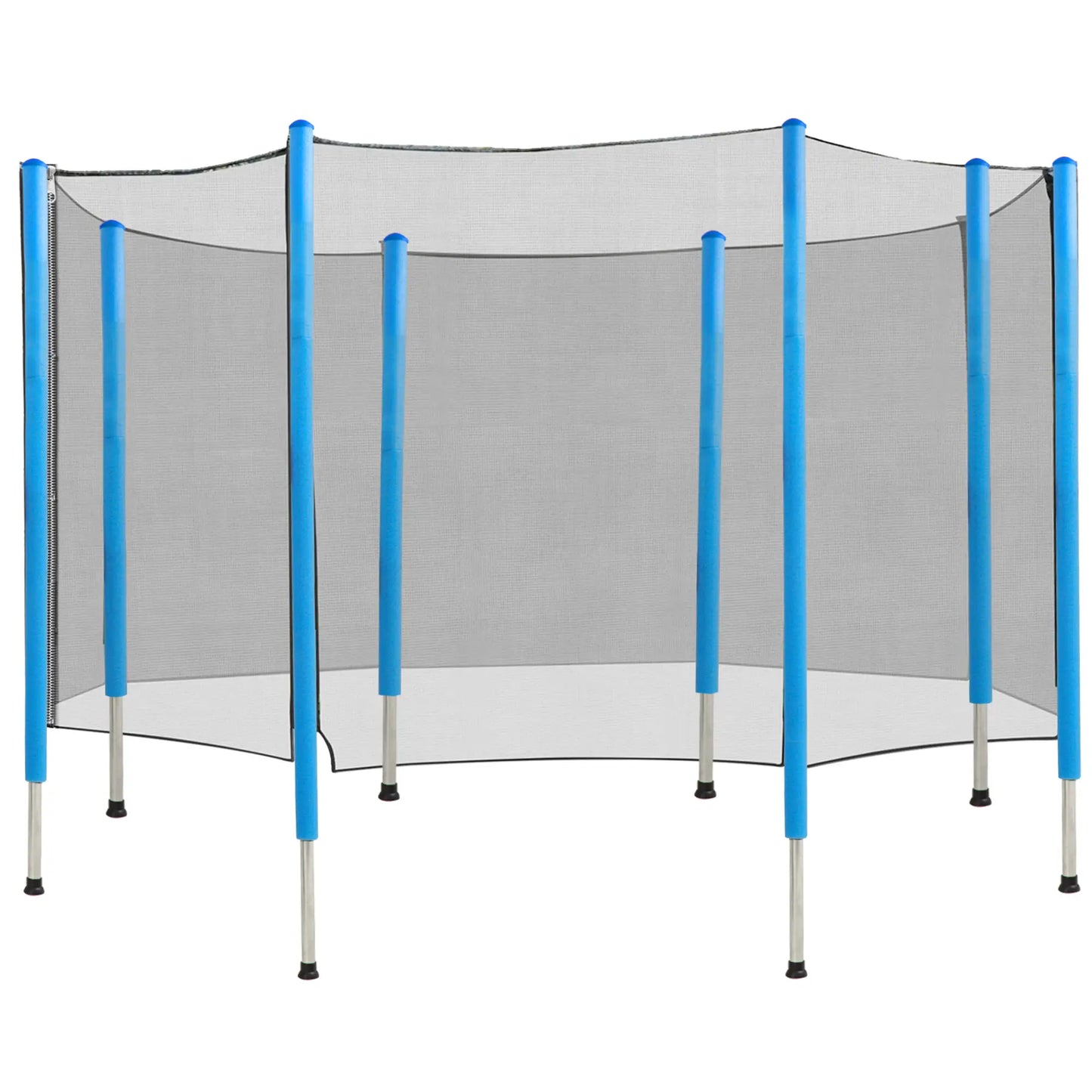 14 FT Trampoline Net Enclosure, 8 Poles, Black Trampolines Black at Gallery Canada