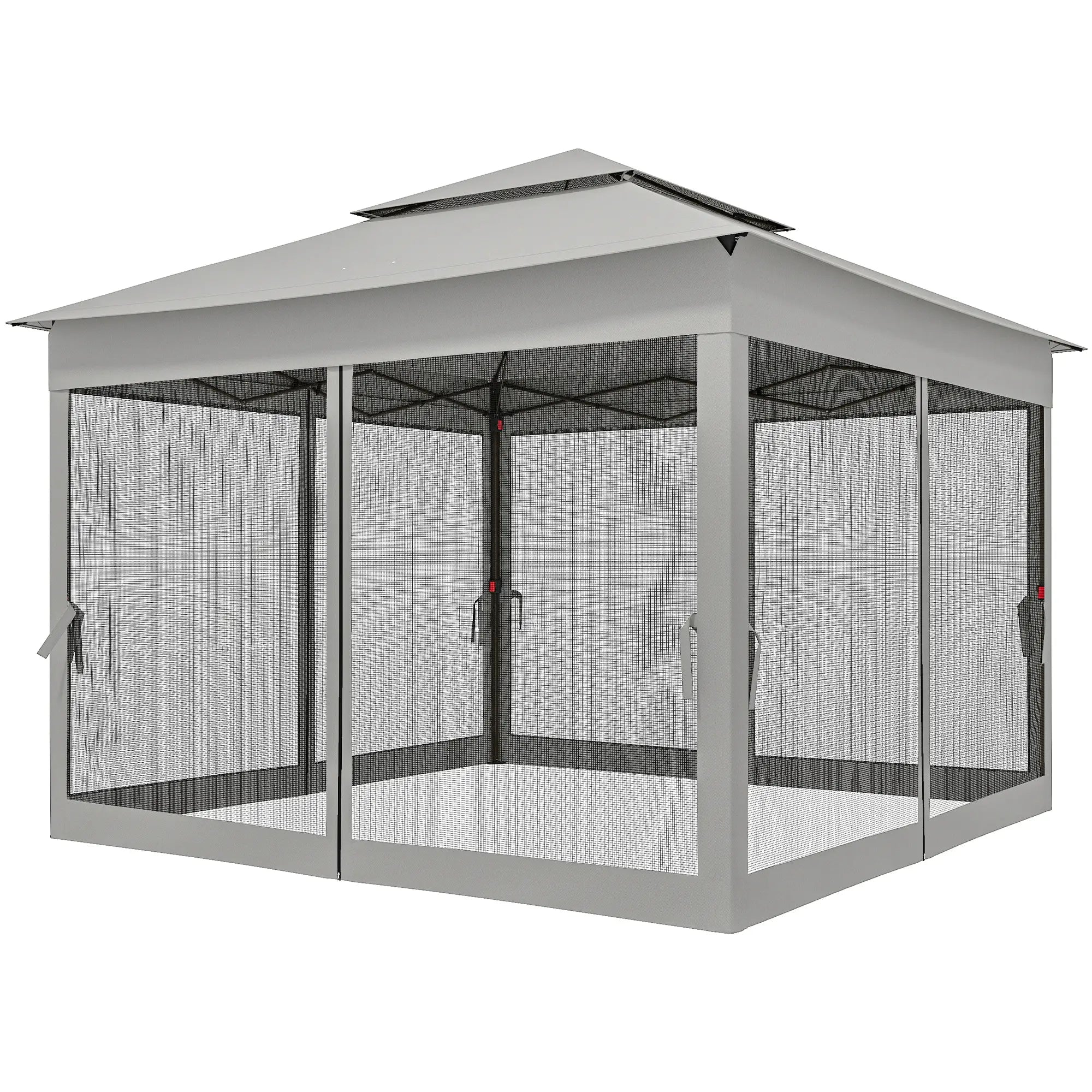 11' x 11' Pop Up Canopy Tent, Light Grey Pop Up Canopies Light Grey at Gallery Canada
