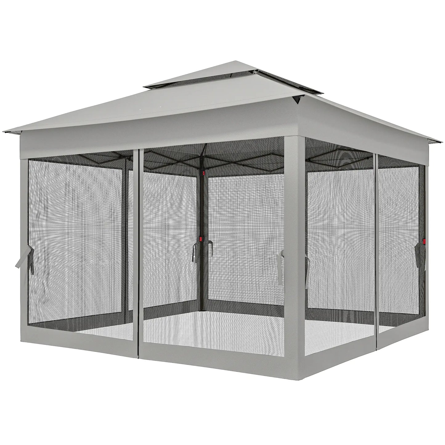 11' x 11' Pop Up Canopy Tent, Light Grey Pop Up Canopies Light Grey at Gallery Canada