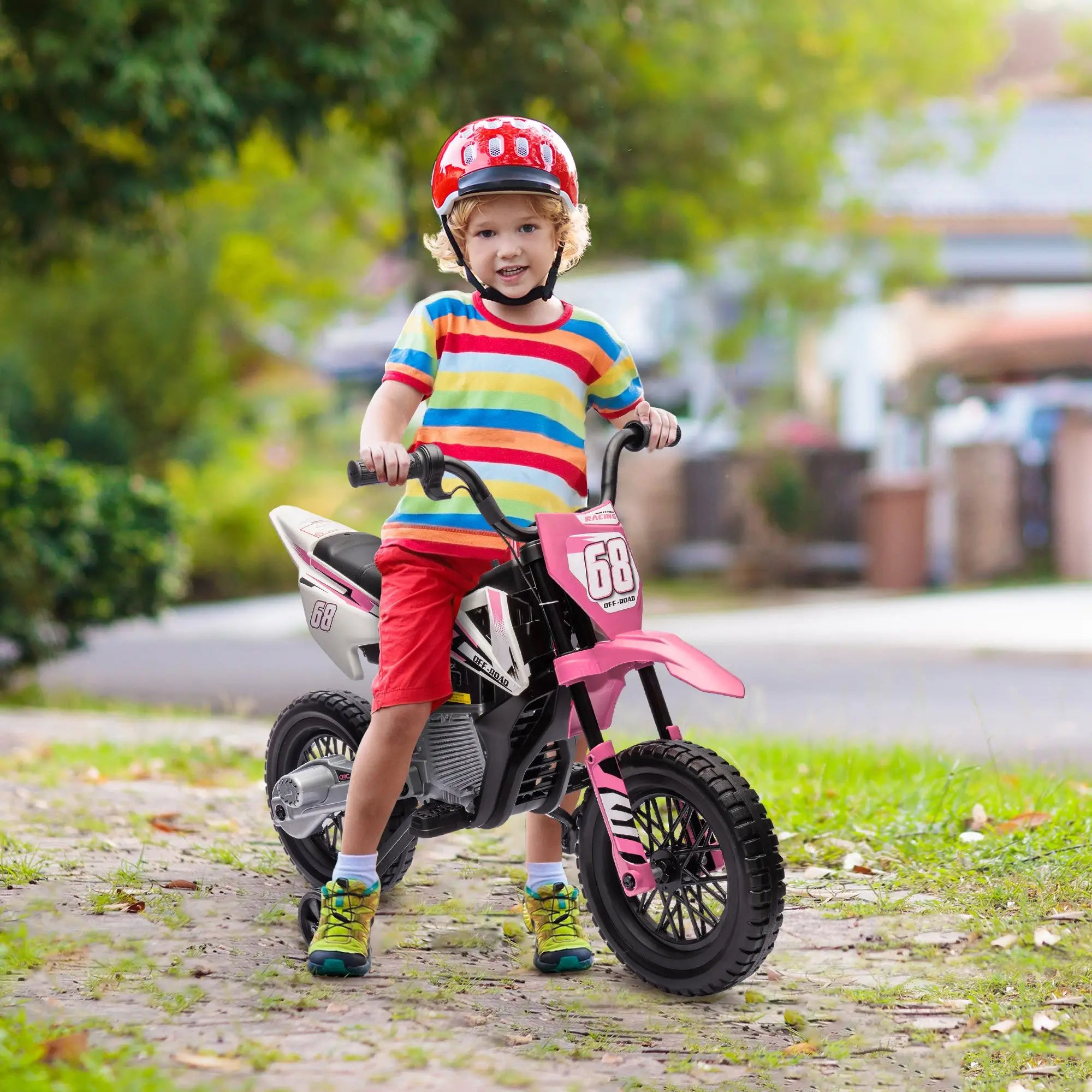 12V Kids Dirt Bike, Electric Motorcycle, Pink Electric Motorcycles at Gallery Canada