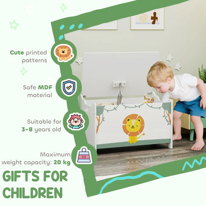 Kids Storage Chest with Lid, Safety Hinges, Green Baby & Kids Storage at Gallery Canada