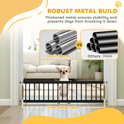 26"-37" Dog Gate, Adjustable Pet Gate, Pressure Mount Kit, Black Pet Gates at Gallery Canada