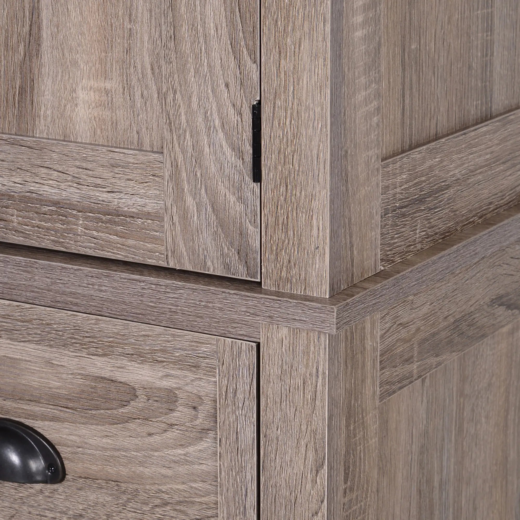Kitchen Cabinet With 2 Drawers, MDF Board, Wood Grain Kitchen Pantry Cabinets at Gallery Canada