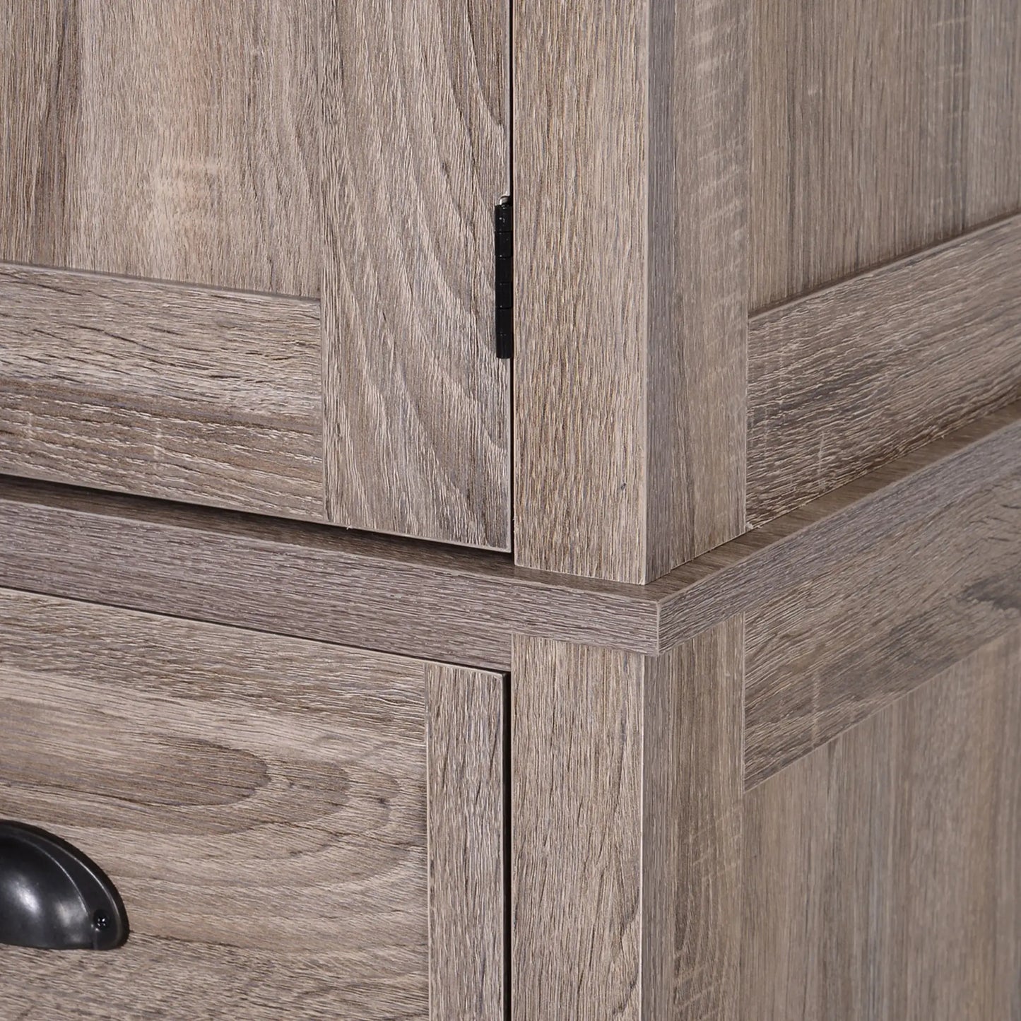Kitchen Cabinet With 2 Drawers, MDF Board, Wood Grain Kitchen Pantry Cabinets at Gallery Canada