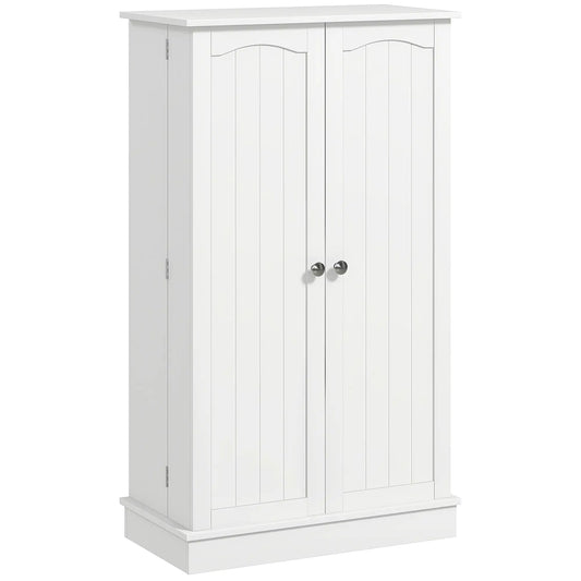 41" Storage Cabinet, 2-Door Kitchen Pantry, 5-Tier Shelving, 12 Spice Racks Kitchen Pantry Cabinets White at Gallery Canada