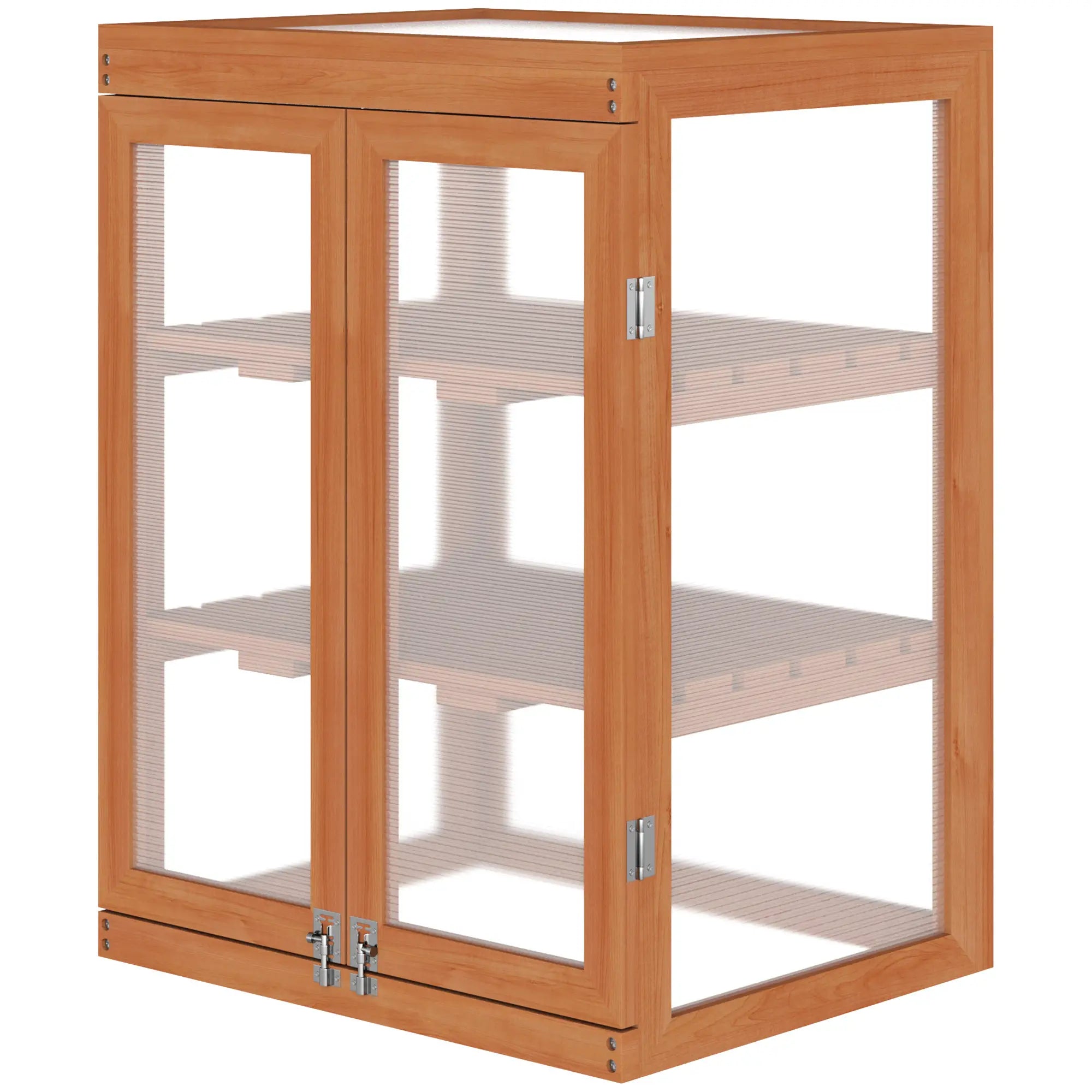 Wooden 2 Tier Cold Frame Greenhouse, 22.8