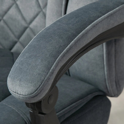 Massage Office Chair, Reclining Computer Chair, Adjustable Height, Footrest, Dark Grey Massage Chairs at Gallery Canada