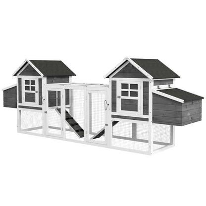 Extra Large Chicken Coop, Wooden Poultry House, Rabbit Hutch, Grey Chicken Coops White, Dark Grey, Black at Gallery Canada