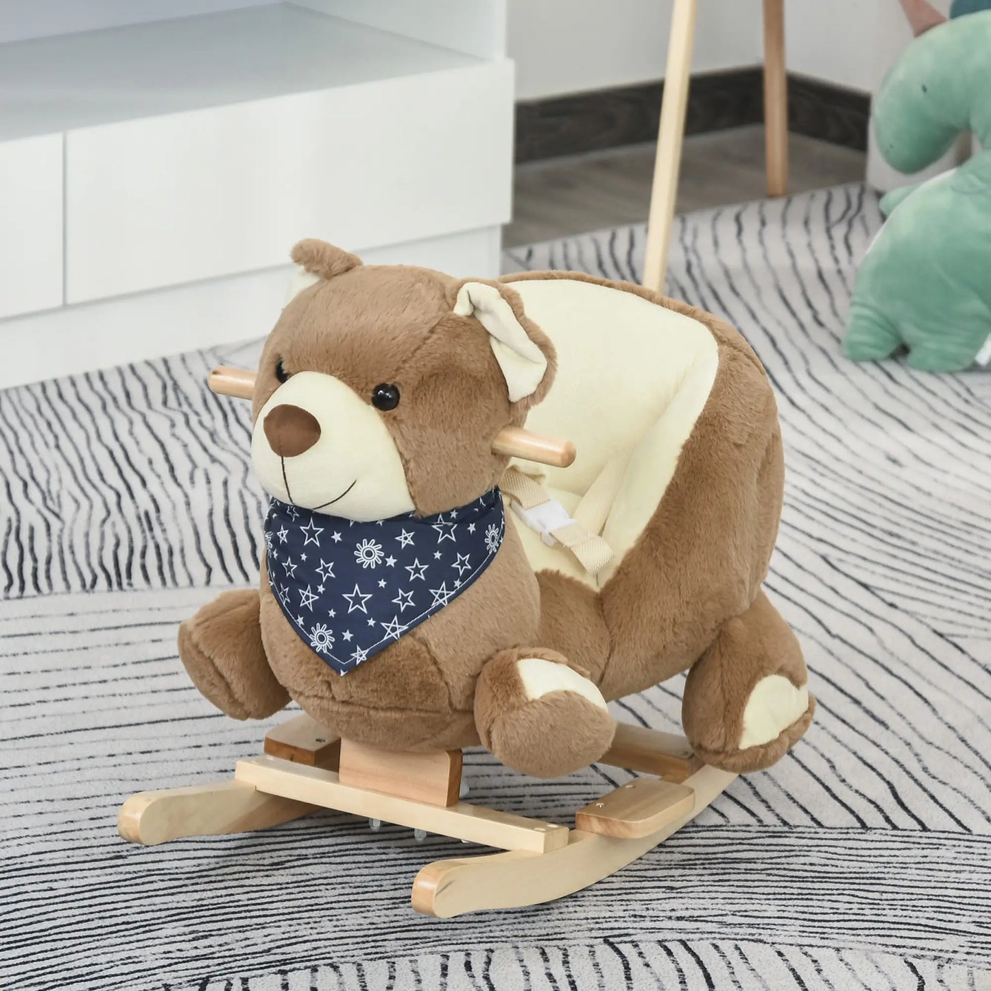 Kids Rocking Horse Toy, Bear Style, Soft Plush, 18-36 Months Rocking Horses at Gallery Canada