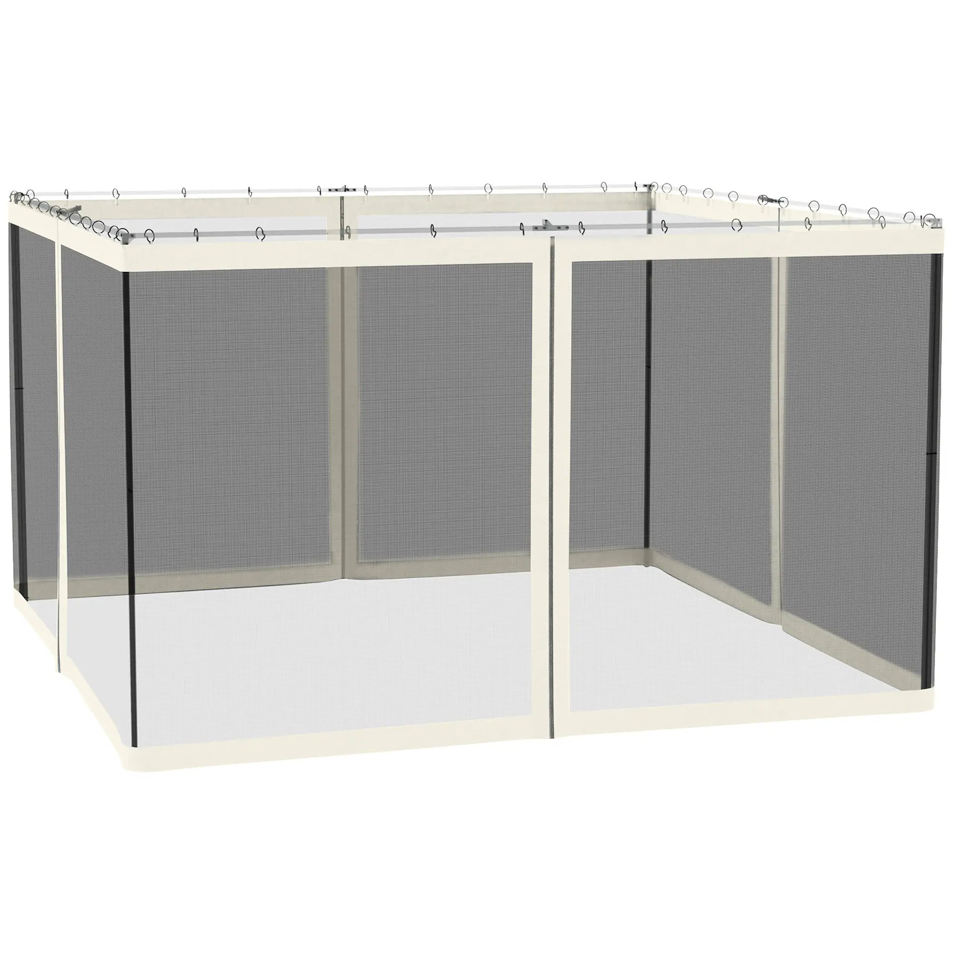 Replacement Mosquito Netting, 10' x 12', Black, White Gazebos at Gallery Canada