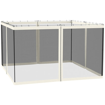 Replacement Mosquito Netting, 10' x 12', Black, White Gazebos at Gallery Canada